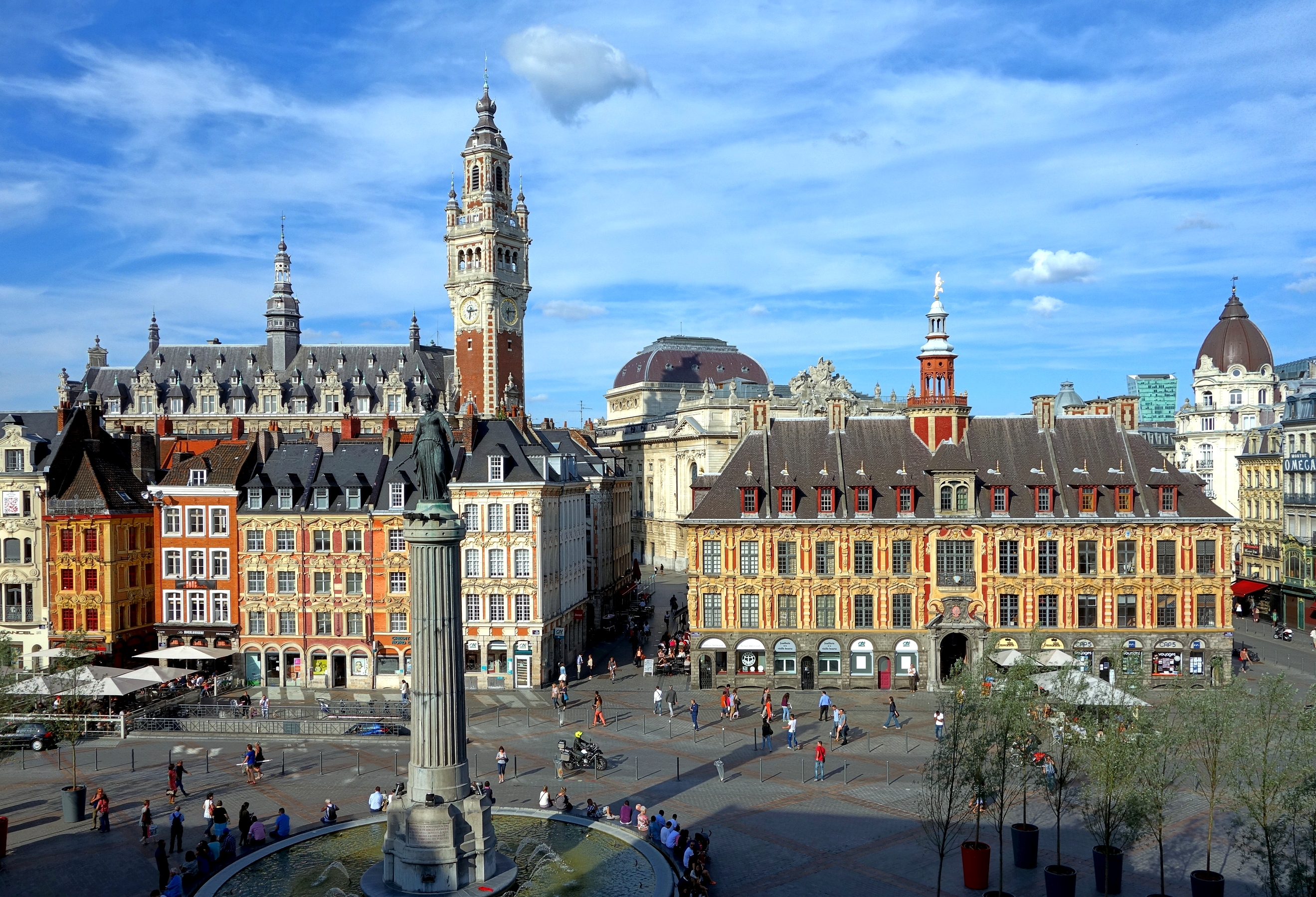 Lille Main Square - Belfry of the commerce and industry chamber - Old stock exchange